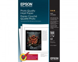 Papir: EPSON A4 Photo Quality Inkjet Paper 100 Sheets