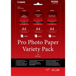 Papir: Canon PVP- 201 Pro Photo Paper Variety Pack A4 15 Sheets 6211B021