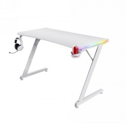 Dodaci za igranje: TRUST GXT709W Luminus RGB Gaming Desk White