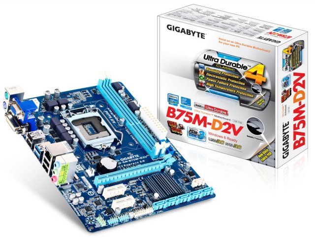 Matične ploče Intel LGA 1155: Gigabyte GA-B75M-D2V