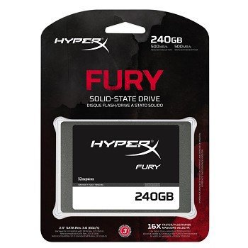 Hard diskovi SSD: Kingston 240GB SSD SHFS37A/240G HyperX Fury