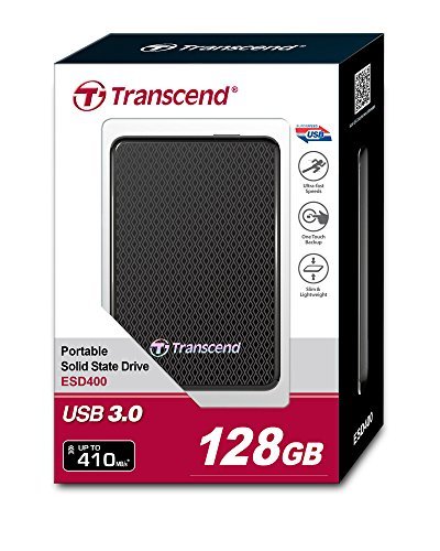 Eksterni hard diskovi: Transcend 128GB Portable SSD TS128GESD400K