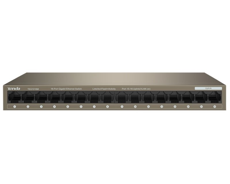 Mrežni svičevi: Tenda TEG1016M 16-Port Gigabit Ethernet Switch