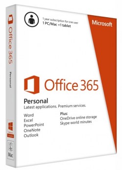 Aplikativni softver: MS Office 365 Personal 32/64 English Subscr 1YR CEE Medialess QQ2-00037
