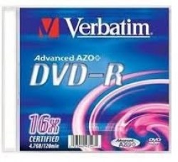 DVD ploče: Verbatim DVD-R Single Slim Case 43547