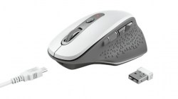Miševi: Trust Ozaa Rechargeable Wireless Mouse - white