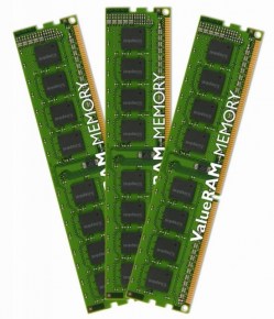 Memorije DDR 3: DDR3 6GB 1333MHz (3x2) Kingston KVR1333D3N9K3/6G