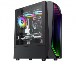 Kućišta: EVESKY Ruix RGB Infinite space X5 crno