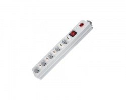 Kablovi: FAST ASIA Produžni kabl 5r/5m sa prekidačem i zaštitom 3x1.5mm2 beli