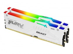 Memorije DDR 5: DDR5 64GB 6000MT/s KINGSTON KF560C40BWAK2-64 Fury Beast White RGB XMP