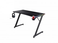 Dodaci za igranje: TRUST GXT709 Luminus RGB Gaming Desk Black - Cup holder