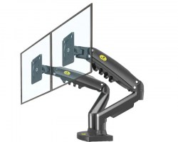 Nosači za LCD-PDP televizore: NB ERGONOMIC F160 Zglobni stoni nosač za dva monitora 17-27 inča