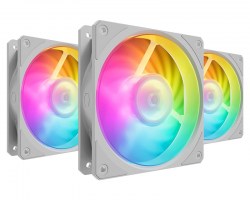 Ventilatori: COOLER MASTER Mobius 120P ARGB White 3-pack kit MFZ-M2DW-243P2-R1