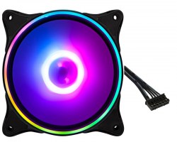Ventilatori: EVESKY Ventilator Thin 1 120 Externa kontrola RGB
