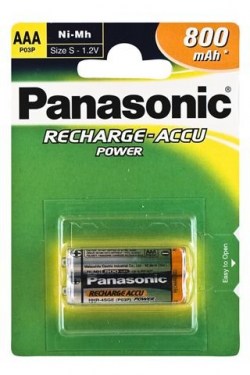 Baterije: Panasonic P03P/2BC800 NiMH AAA