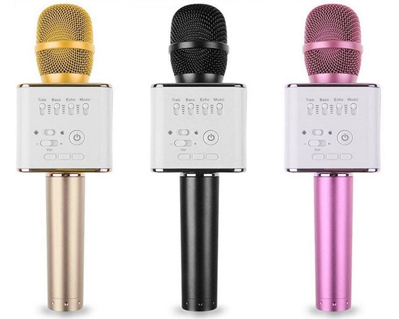 Micgeek Q9 Karaoke Bluetooth mikrofon roze Mikrofoni i slušalice