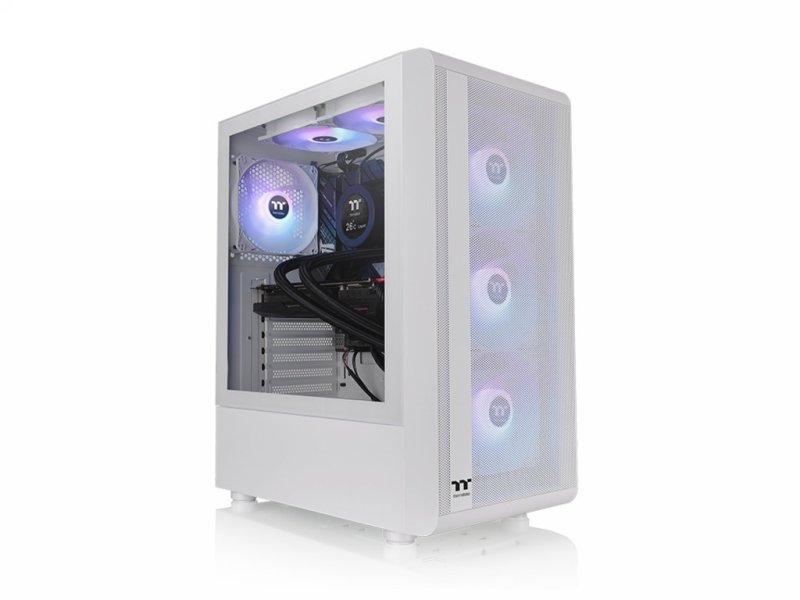 Kućišta: THERMALTAKE S200 TG ARGB Snow Mid Tower Chassis CA-1X2-00M6WN-00